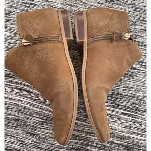 FRANCO SANTO LEATHER ANKLE ZIP UP BOOTIE